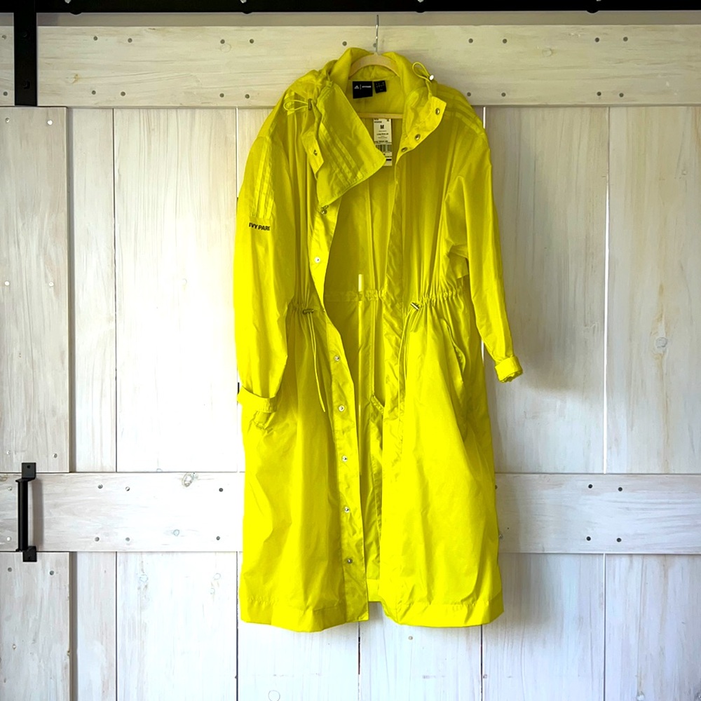 Adidas x Ivy Park x Peloton unisex long windbreaker jacket